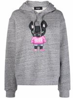 DSQUARED2 hoodie à imprimé graphique - Gris