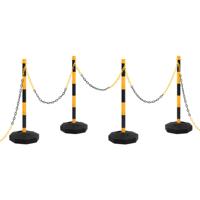 VidaXL Kettingpalenset met kunststof ketting 10 m