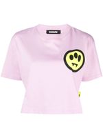 BARROW t-shirt crop en coton à logo imprimé - Rose