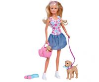 Simba pop Steffi Love Puppy Walk junior 29 cm roze 9-delig - thumbnail