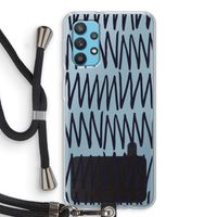 Marrakech Zigzag: Samsung Galaxy A32 4G Transparant Hoesje met koord