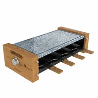 Cecotec Cheese&Grill 8400 Wood AllStone raclette 8 persoon/personen 1200 W Zwart, Grijs, Hout - thumbnail