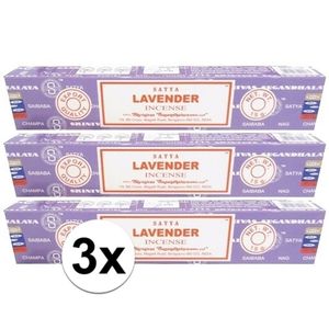 3x Nag Champa wierook Lavendel 15 gram