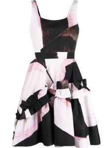 Alexander McQueen robe courte à imprimé abstrait - Noir