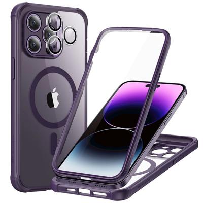 iPhone 14 Pro Max Armor Tough Case (HaloLock) - Clear Purple