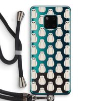 Uilen: Huawei Mate 20 Pro Transparant Hoesje met koord