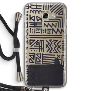 Marrakech print: Samsung Galaxy A5 (2017) Transparant Hoesje met koord