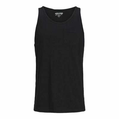 Tank Top Heren Jack & Jones Tampa Slub Zwart - Maat: L