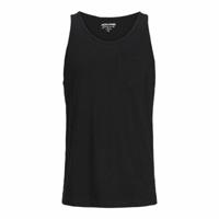 Tank Top Heren Jack & Jones Tampa Slub Zwart - Maat: L
