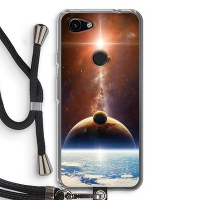 Omicron 2019: Pixel 3a Transparant Hoesje met koord