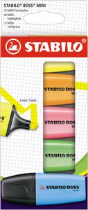 STABILO BOSS MINI markeerstift, etui van 5 stuks, assorti