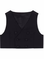 Dolce & Gabbana Kids veston à boutonnière croisée - Noir