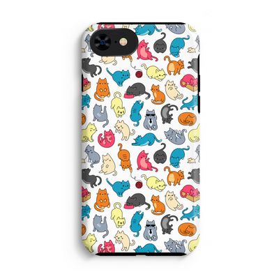 Kleurrijke katten: iPhone SE 2020 Tough Case