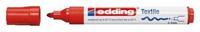Textielmarker edding 4500 rond 2-3mm rood | 10 stuks