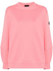 Moncler sweat à logo embossé - Rose