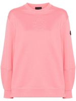 Moncler sweat à logo embossé - Rose