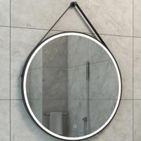Wiesbaden Cinto LED Badkamerspiegel - Rond. Dimbaar & Verwarmd - 80cm Zwart