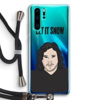 Let It Snow: Huawei P30 Pro Transparant Hoesje met koord