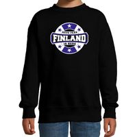 Have fear Finland is here / Finland supporter sweater zwart voor kids