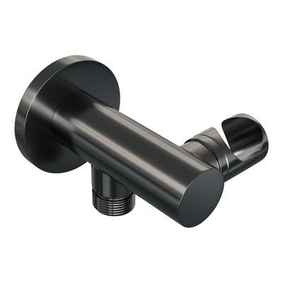 Wandaansluitbocht Brauer Gunmetal Edition Verstelbaar Handdouche Houder Geborsteld Gunmetal