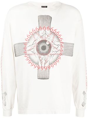 SAINT MXXXXXX t-shirt en coton à imprimé graphique - Tons neutres
