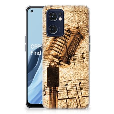 OPPO Reno 7 5G | Find X5 Lite | Siliconen hoesje | met foto Bladmuziek