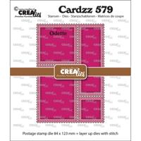 Crealies • cardzz snijmallen postzegelframe rechthoekig odette