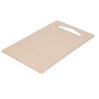 Plasticforte Keuken Snijplank - taupe - 27 x 16 cm - kunststof - voor groente, fruit, vlees