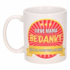 Lieve mama bedankt mok / beker 300 ml