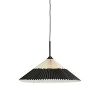 Light & Living - Hanglamp PLEATED - Ø60x23cm - Zwart - thumbnail