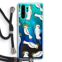 Papegaai: Huawei P30 Pro Transparant Hoesje met koord