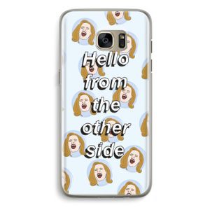 Hello: Samsung Galaxy S7 Edge Transparant Hoesje
