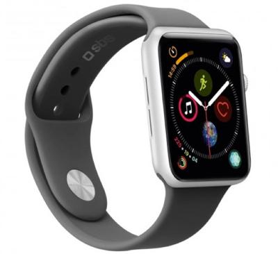 SBS Silicone Strap Apple Watch medium/large 38 / 40mm black