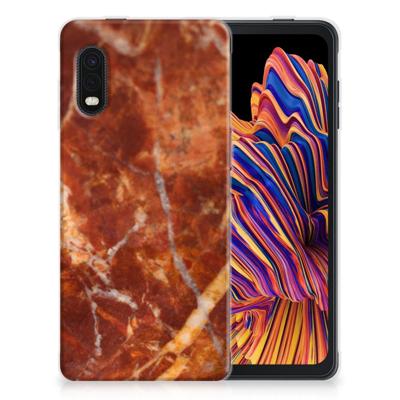 Samsung Xcover Pro | TPU | Siliconen hoesje | Marmer Bruin
