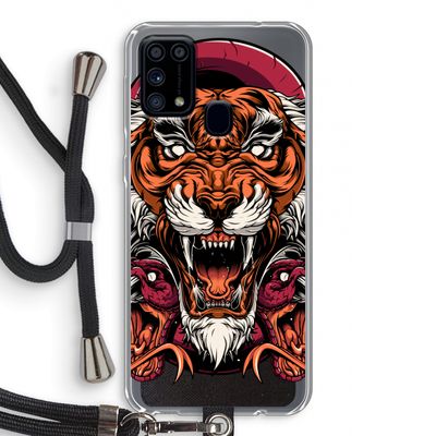 Tiger and Rattlesnakes: Samsung Galaxy M31 Transparant Hoesje met koord