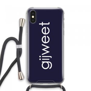 Gijweet: iPhone XS Max Transparant Hoesje met koord
