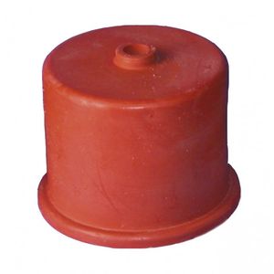 Gistkap rubber nr. 6, 65mm, met 9mm gat