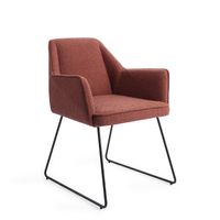 Jesper Home Eetkamerstoel 'Tome' Slide Black, kleur Shabby Saffron