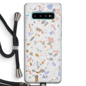 Terrazzo N°8: Samsung Galaxy S10 Plus Transparant Hoesje met koord