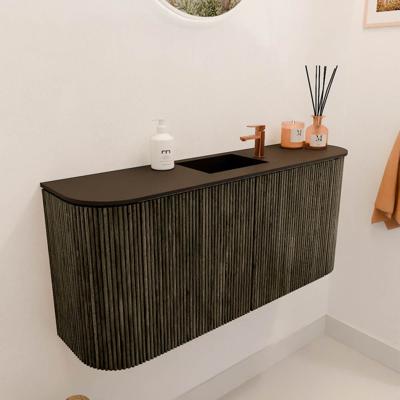 Toiletmeubel Mondiaz Joya | 93.2 cm | Meubelkleur Shadow | Faye wastafel Urban Midden | 1 kraangat Toiletmeubel Mondiaz Joya | 93.2 cm | Meubelkleur Shadow | Faye wastafel Urban Midden | 1 kraangat