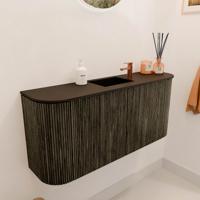 Toiletmeubel Mondiaz Joya | 93.2 cm | Meubelkleur Shadow | Faye wastafel Urban Midden | 1 kraangat Toiletmeubel Mondiaz Joya | 93.2 cm | Meubelkleur Shadow | Faye wastafel Urban Midden | 1 kraangat