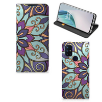 OnePlus Nord N10 5G Smart Cover Purple Flower