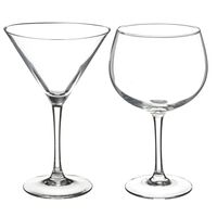 Cocktailglazen set - gin/martini glazen - 8x stuks - thumbnail