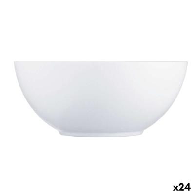 Kom Luminarc Diwali Wit Glas Ø 18 cm (24 Stuks)