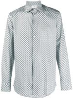 ETRO chemise en coton à imprimé cachemire - Bleu