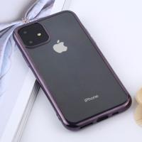 Transparante TPU anti-drop en waterdichte mobiele telefoon beschermende case voor iPhone 11 (paars)