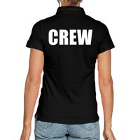 Crew poloshirt zwart voor dames