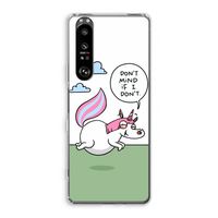 Unicorn: Sony Xperia 1 III Transparant Hoesje