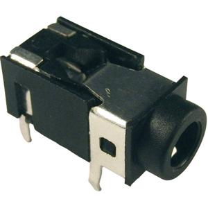 Cliff FC68125 Jackplug 3.5 mm Bus, inbouw horizontaal Aantal polen: 4 Stereo Zwart 1 stuk(s)