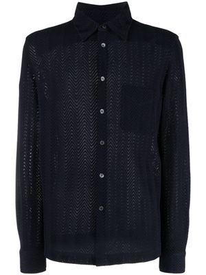 Missoni chemsie à motif zigzag - Bleu